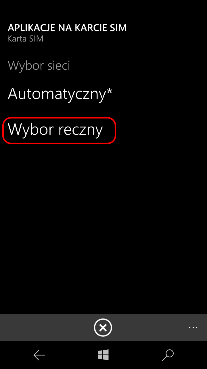 Krok 6: Wybór ręczny