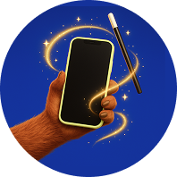 Telefon i czarodziejska różdżka